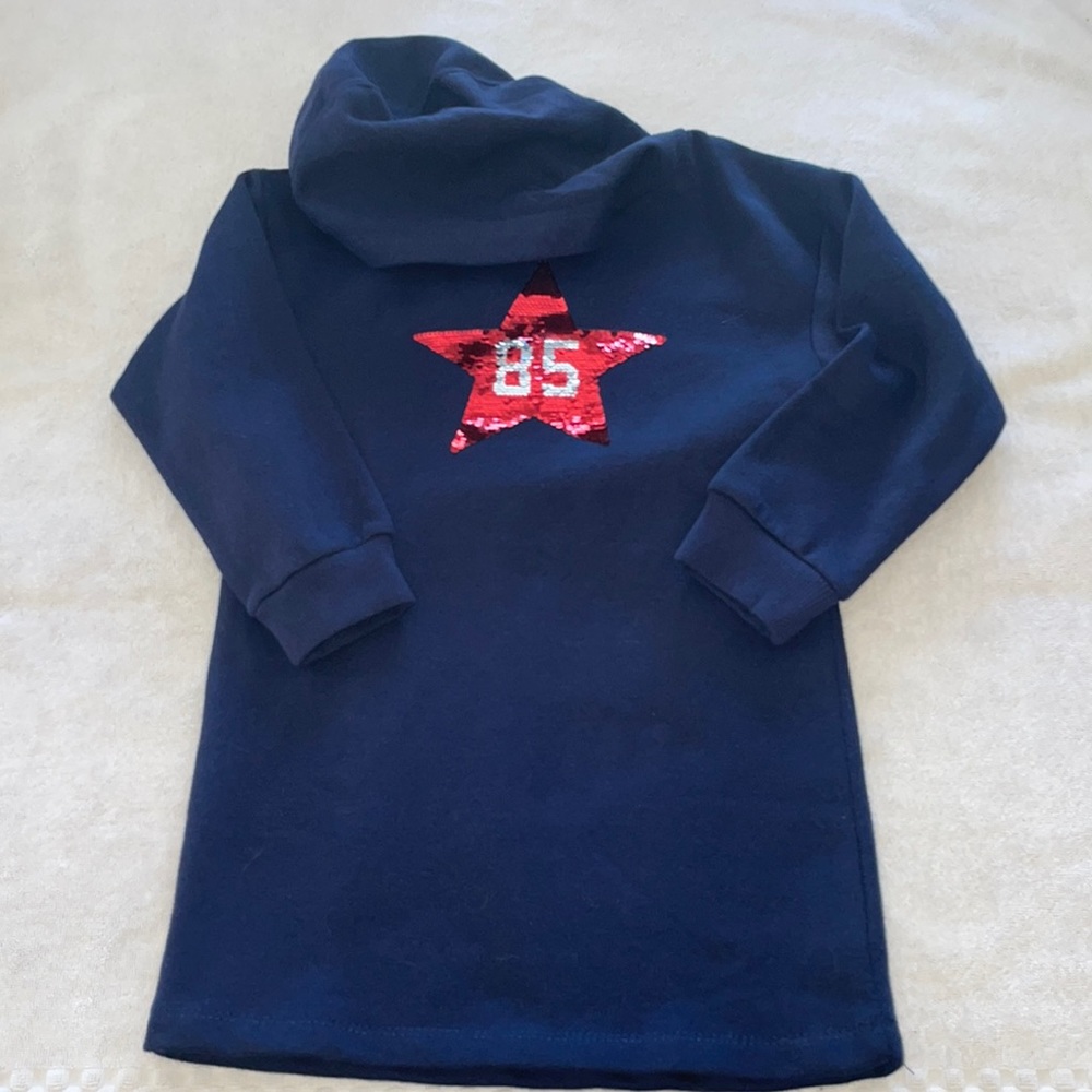 NWT TOMMY HILFIGER girls hooded sweater dress size 5